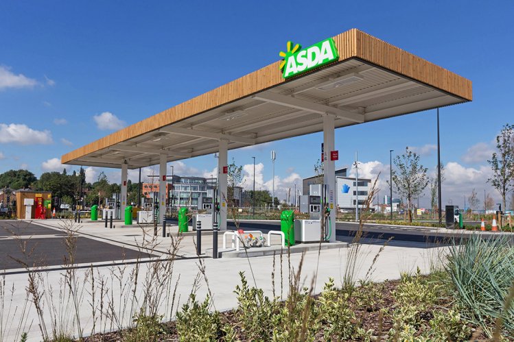 The new petrol station at Asda Chatham