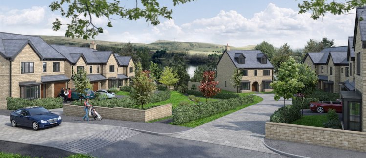 Greenbooth Village will have stunning views over the reservoir
