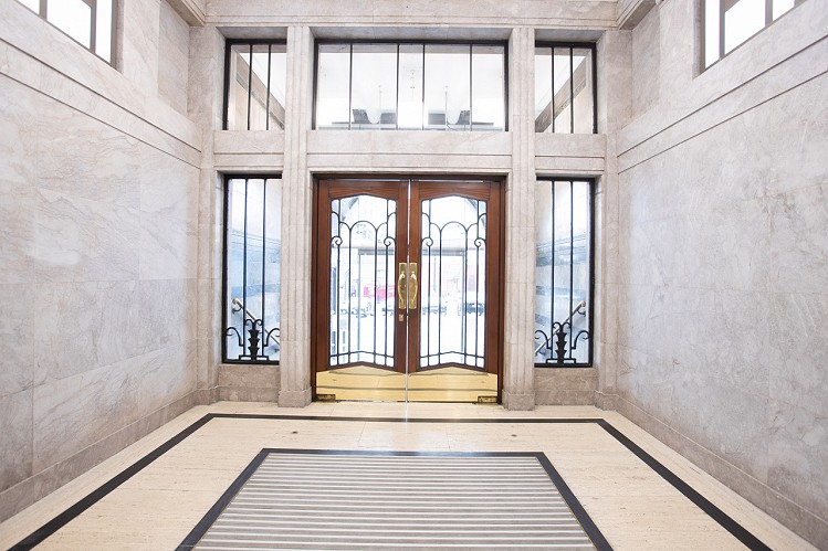 The stunning entrance to the Hanover building