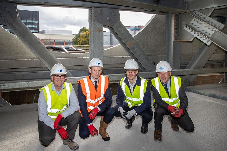 Russells' Lee Mottram and Dave Clarke with Bruntwood's Simon Chesworth and RBA's Chris Jones