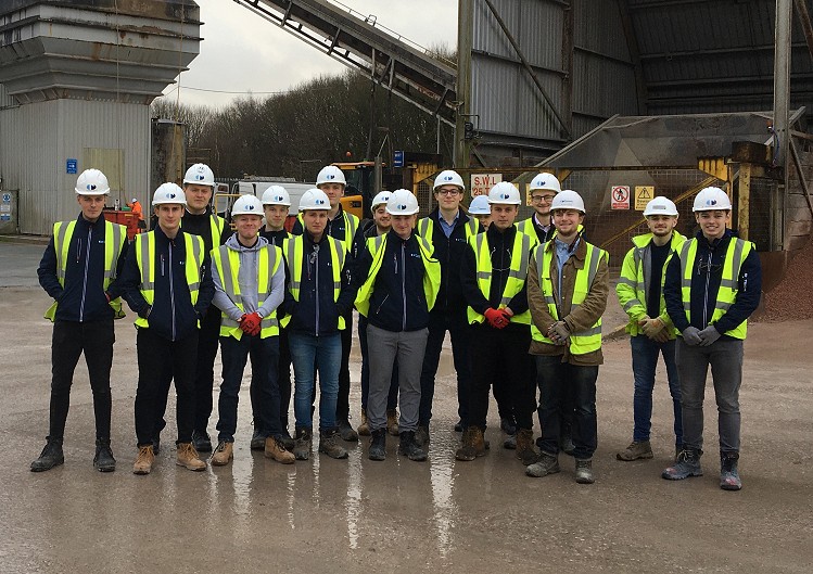 Russells Construction Building Students visit the Hanson plant in Westhoughton