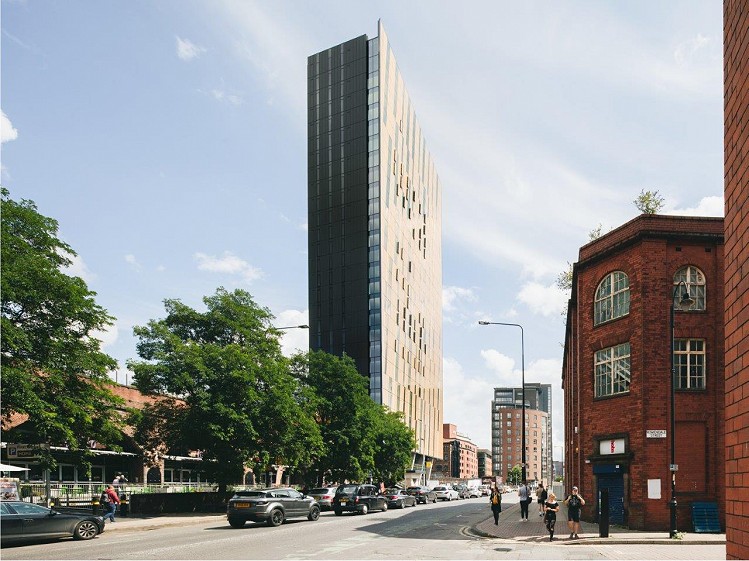 A new landmark for the city is the award winning Axis Tower in Whitworth Street