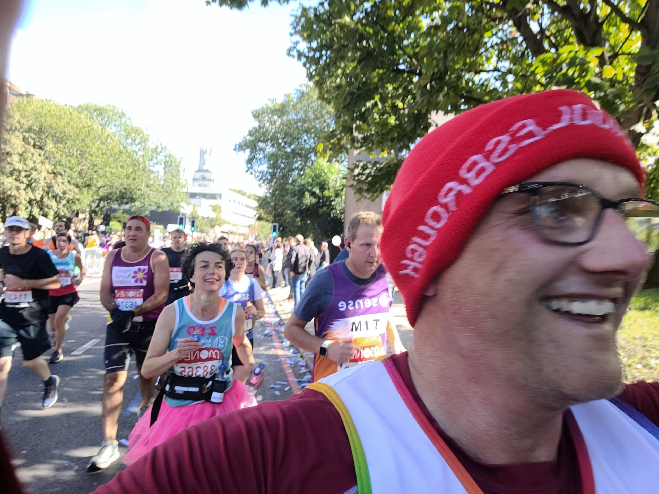 David Ragan running London Marathon