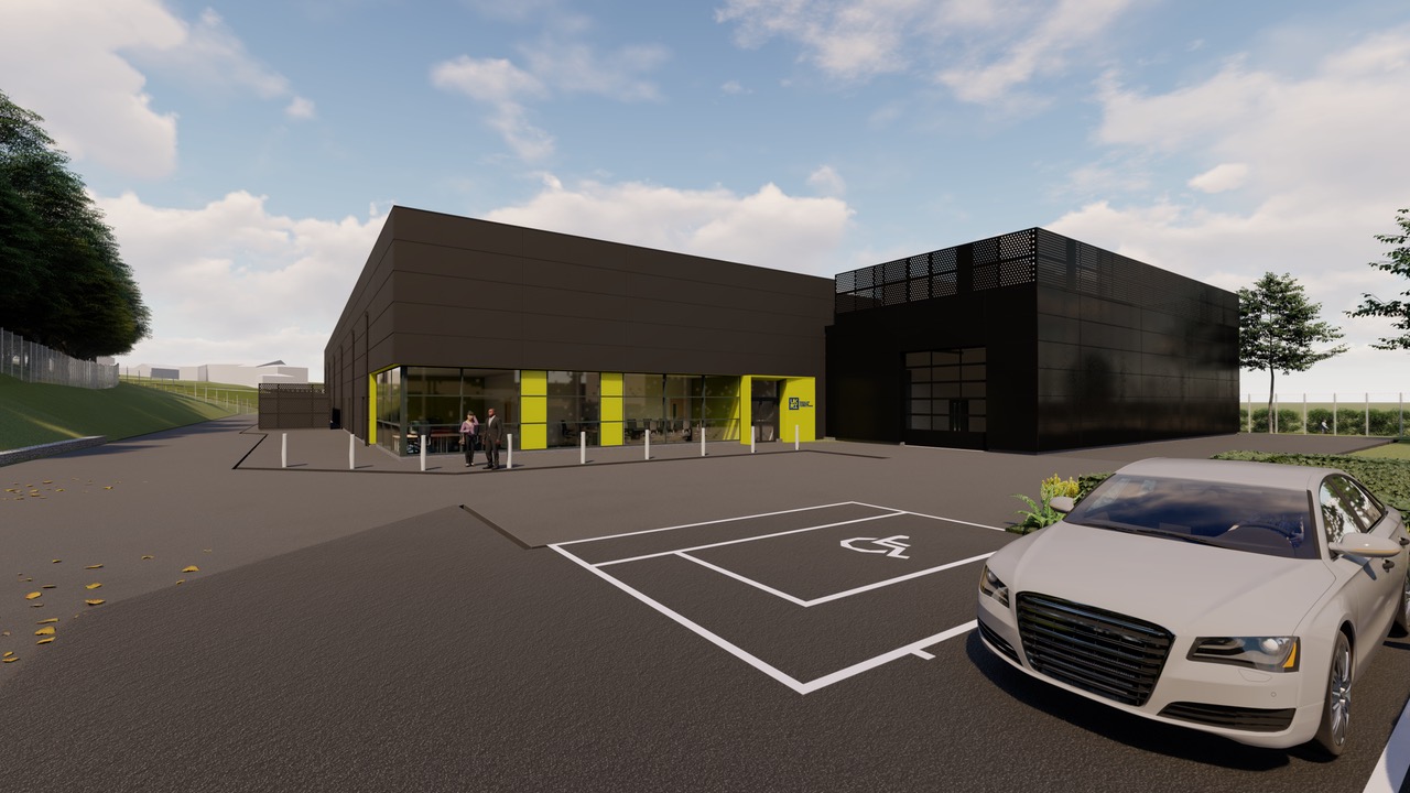 CGI of the new supercomputing centre being built by Russell WBHO